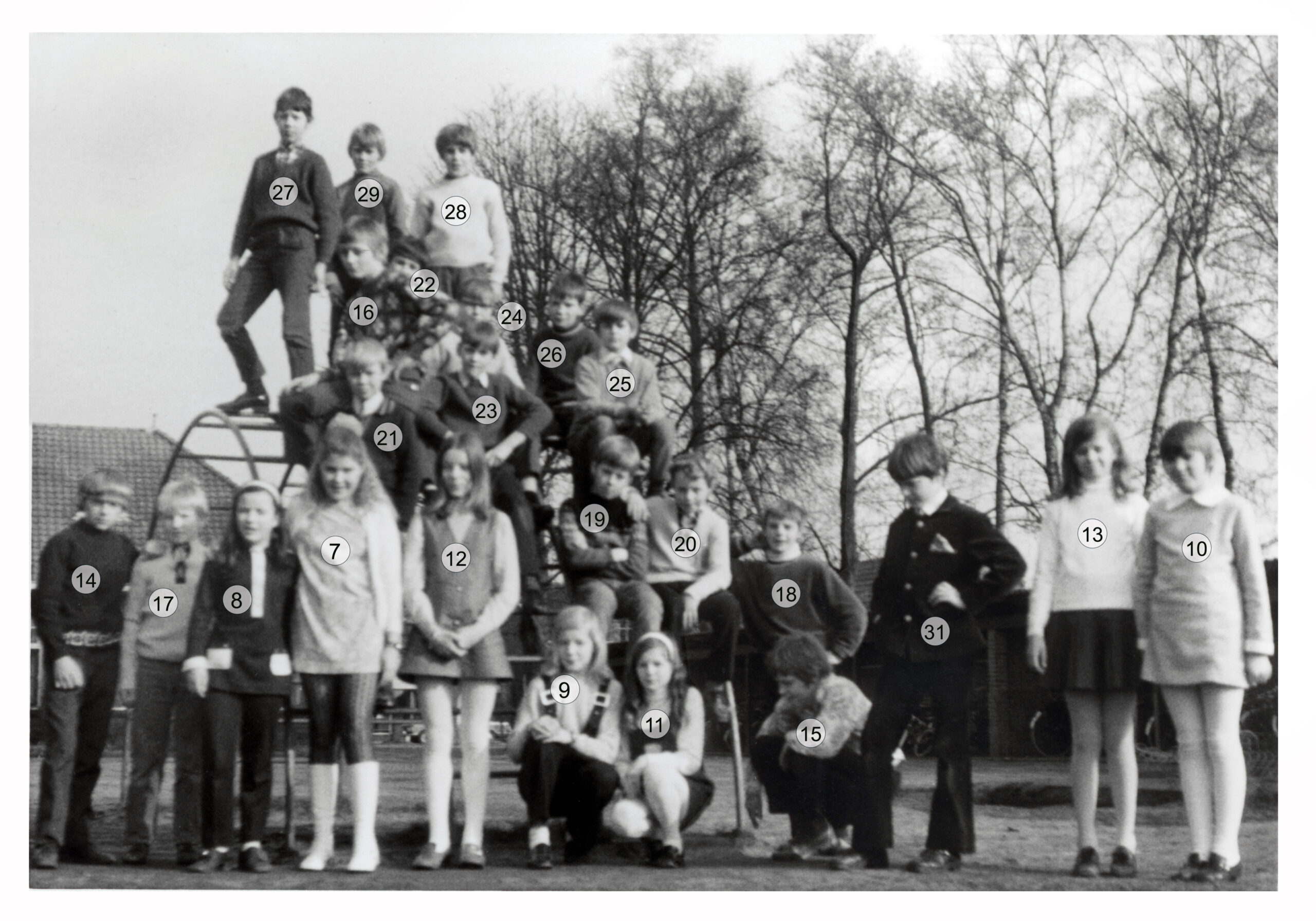 Klassenfoto Mariaschool Met Henk Beunders Met Nummering B