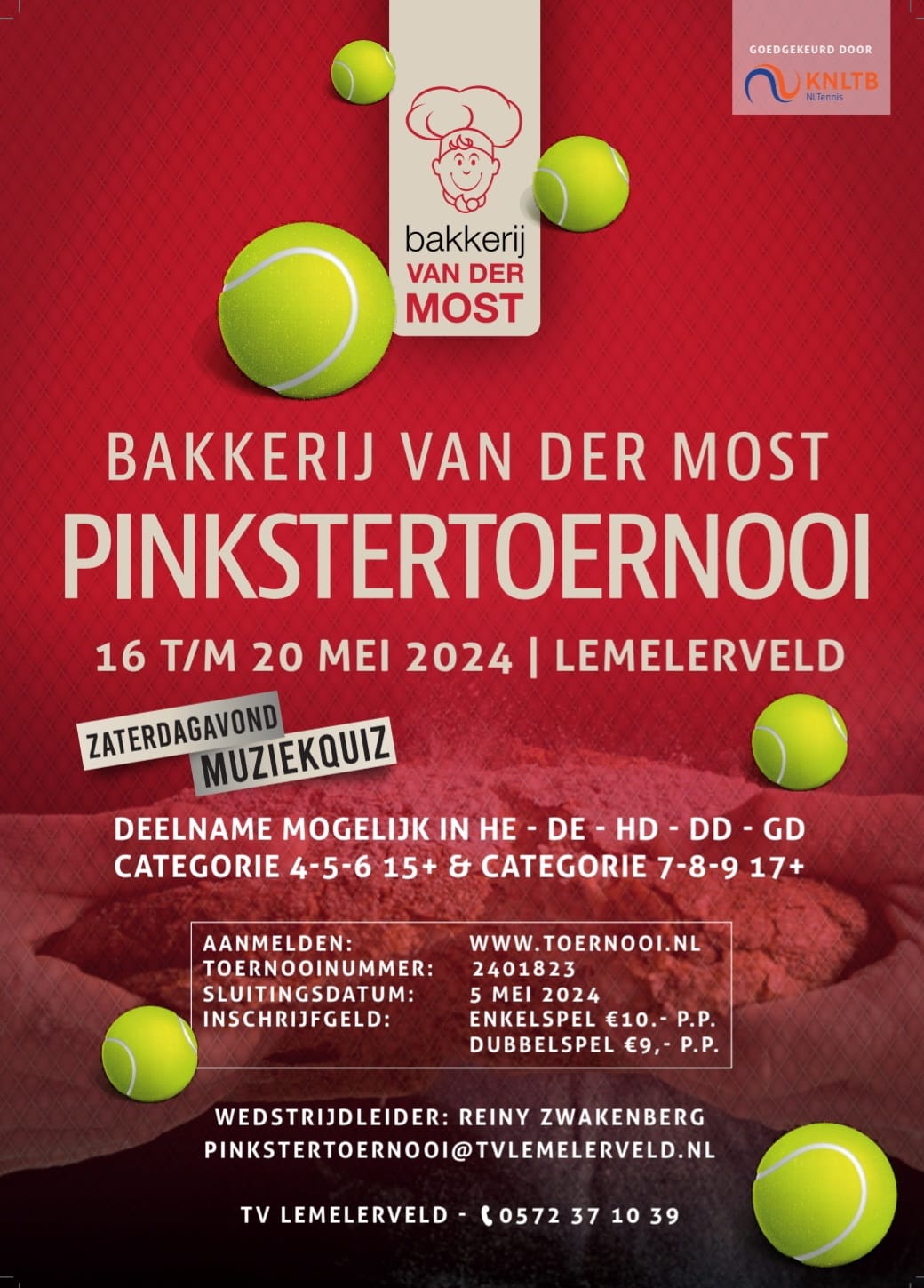 Bakkerij van der Most Pinkstertoernooi in Lemelerveld