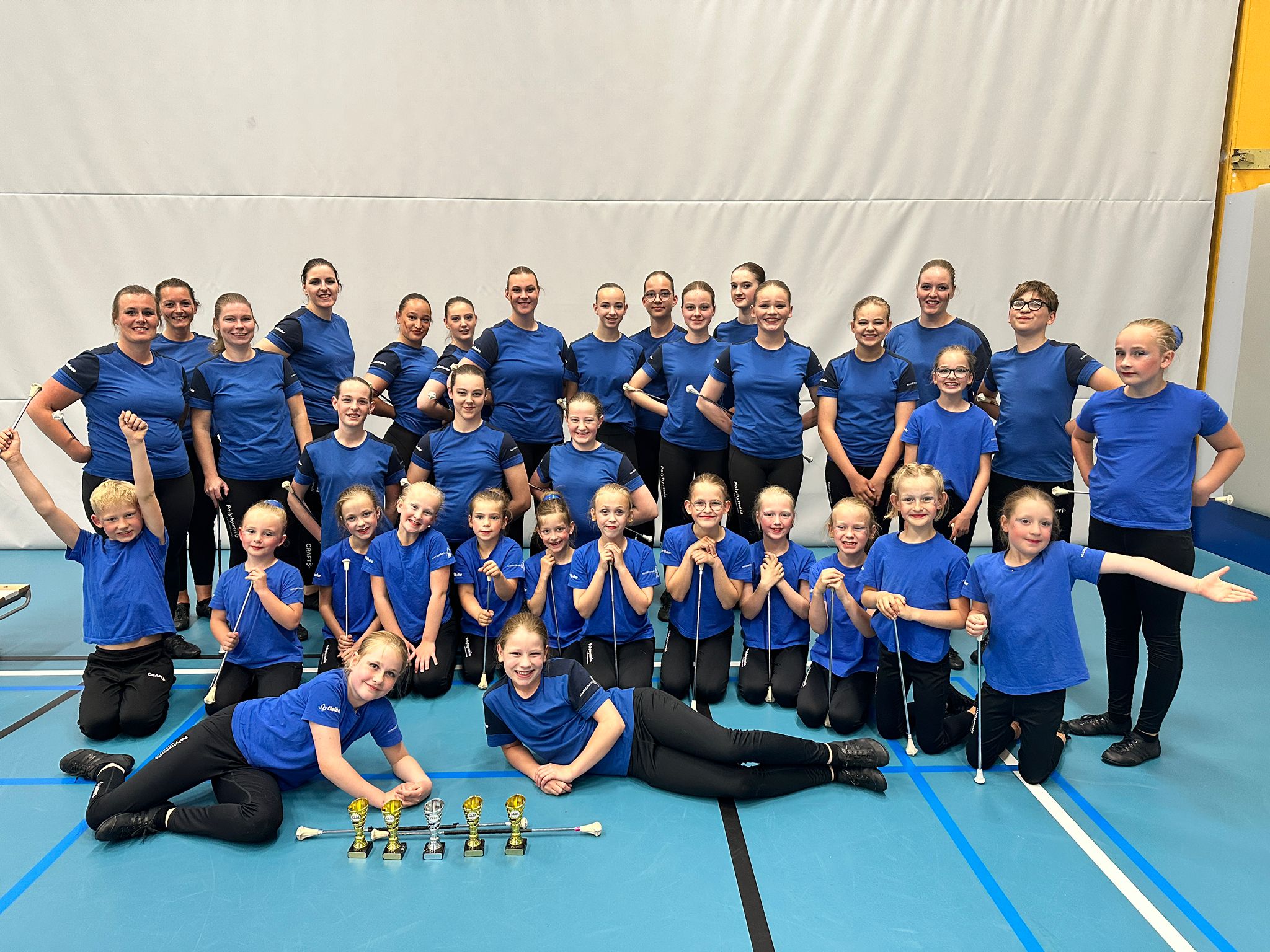 Sterk debuut voor Pomteam Polyhymnia Lemelerveld tijdens majorettewedstrijd in Dedemsvaart