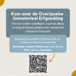 Kom ook naar de Overijsselse Immaterieel Erfgoeddag