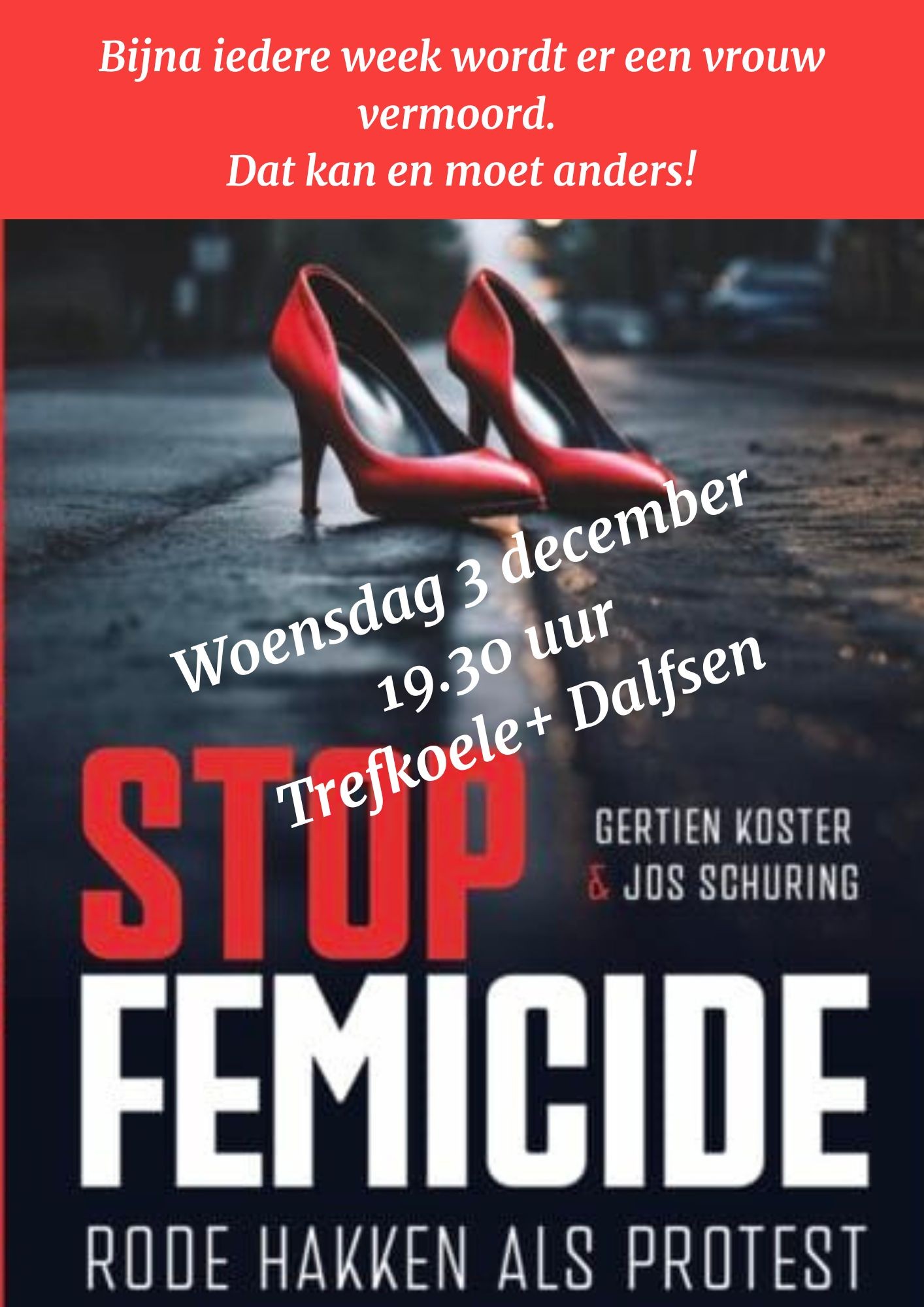 Herken de Red Flags! lezing over femicide in de Trefkoele
