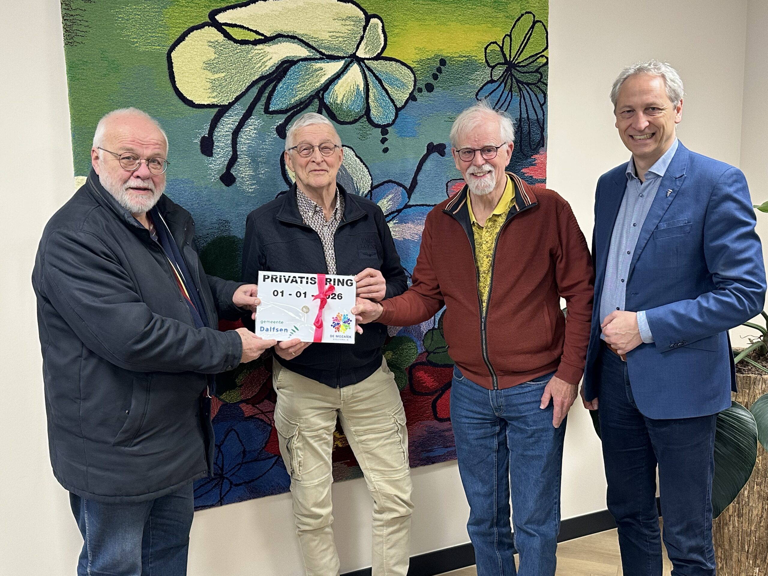 Kulturhus De Mozaïek in Lemelerveld officieel overgedragen aan Stichting Kulturhus De Mozaïek.