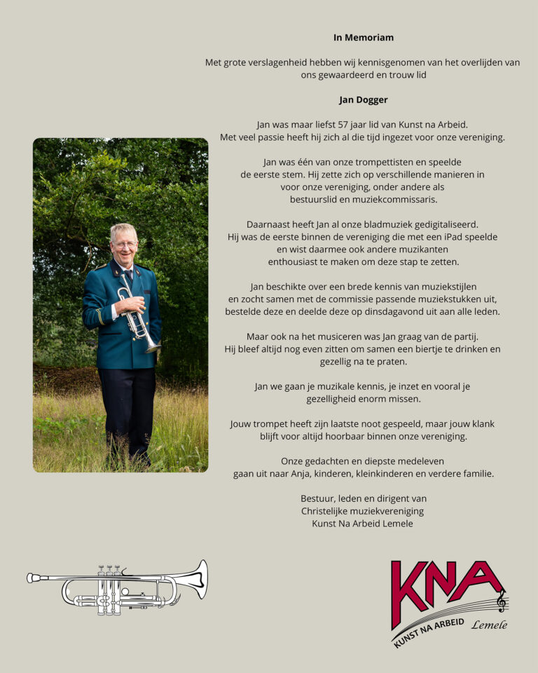In memoriam Jan Dogger - Sukerbiet.nl