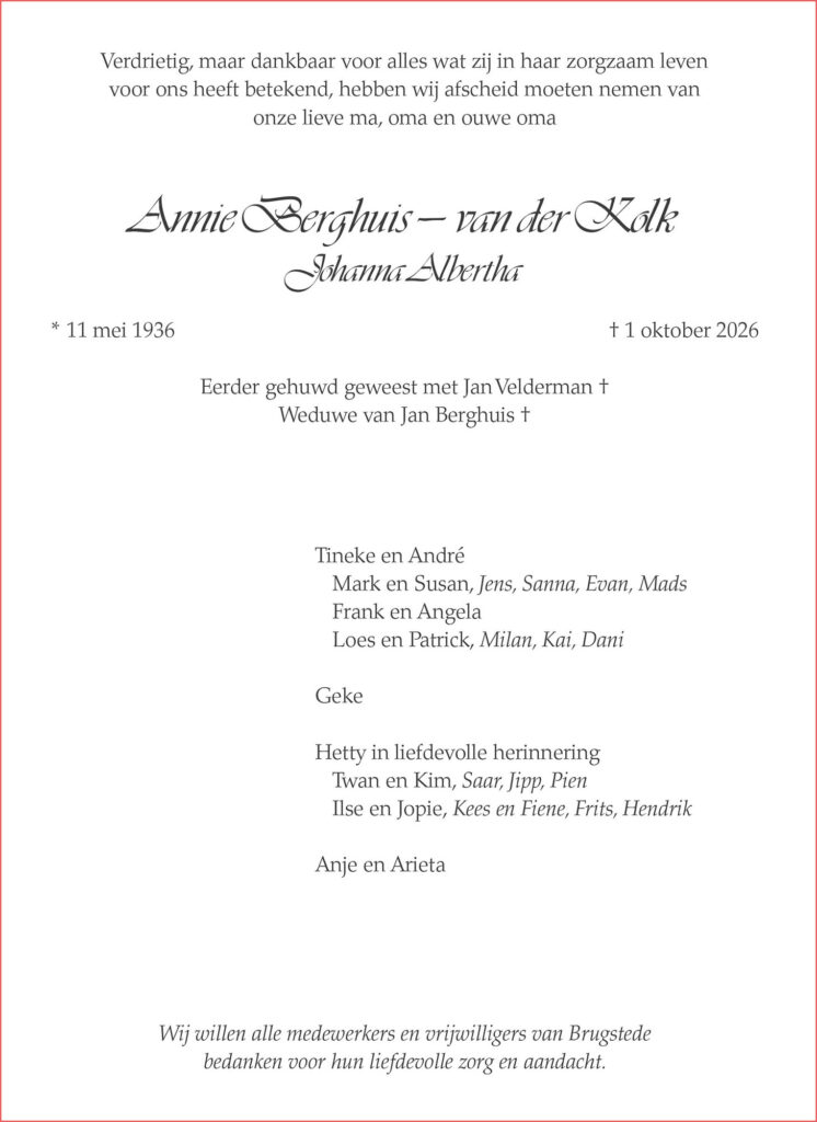RK Annie Berghuis Van Der Kolk 2